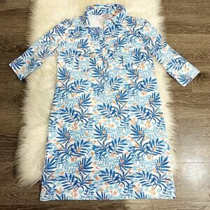 Tuckernuck Persifor Womens Winpenny Dress Size Small Blue Floral Resort